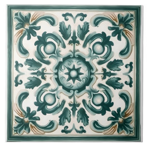 Vintage Italian Mediterranean Pattern Tile