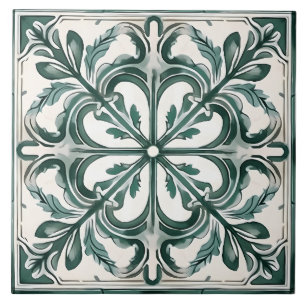 Vintage Italian Mediterranean Pattern Tile