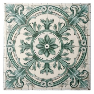 Vintage Italian Mediterranean Pattern Tile