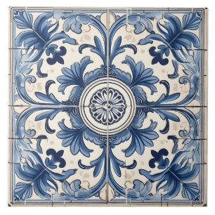 Vintage Italian Mediterranean Pattern Tile