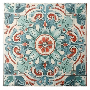 Vintage Italian Mediterranean Pattern Tile