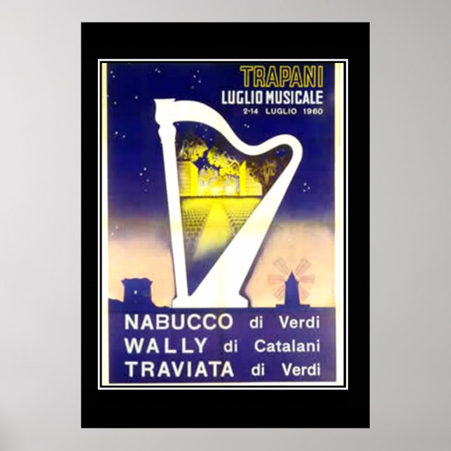 Vintage Italian Opera Poster (Front)