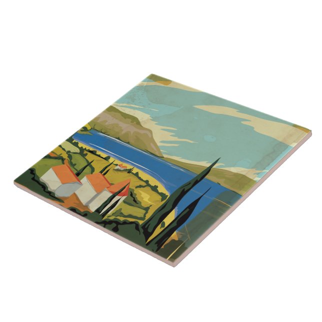 Vintage Italian Poster Tile (Side)