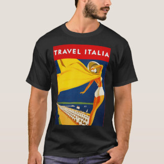 Vintage Italian seaside Travel Italia tourism adve T-Shirt