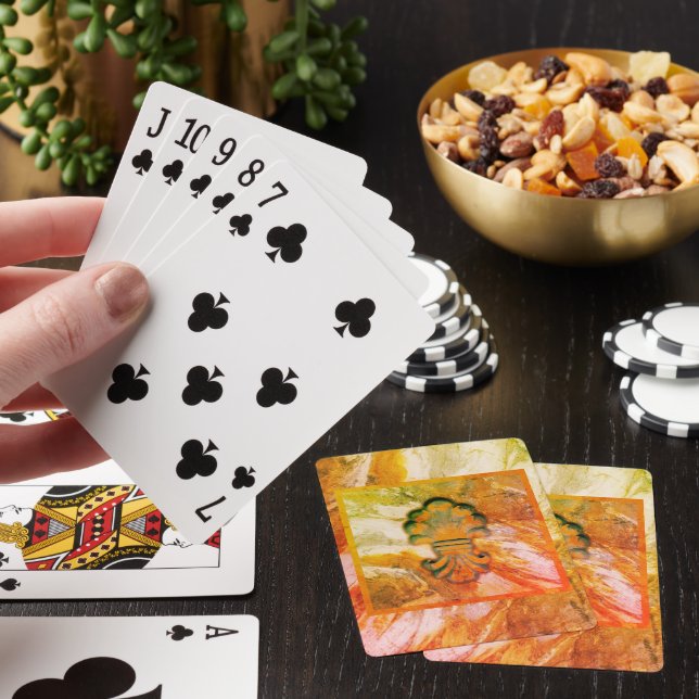Vintage Italian Style Medallion Playing Cards (In Situ)
