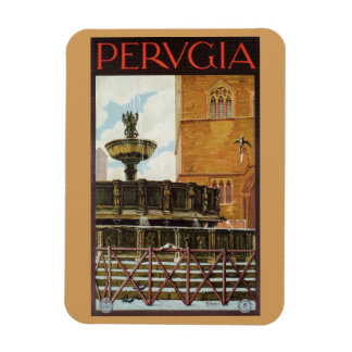 Vintage Italian travel ad Perugia Magnet