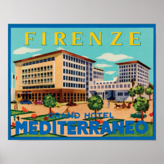 Vintage Italian Travel Advertisement Poster