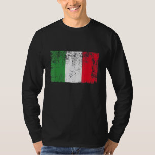 Vintage Italy Flag Cool Italia Italian Flags Men W T-Shirt