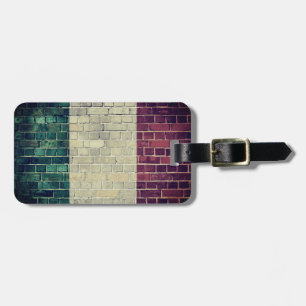 Vintage Italy flag Luggage Tag