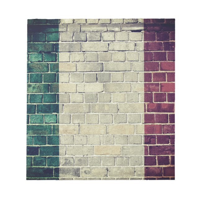 Vintage Italy flag Notepad (Front)