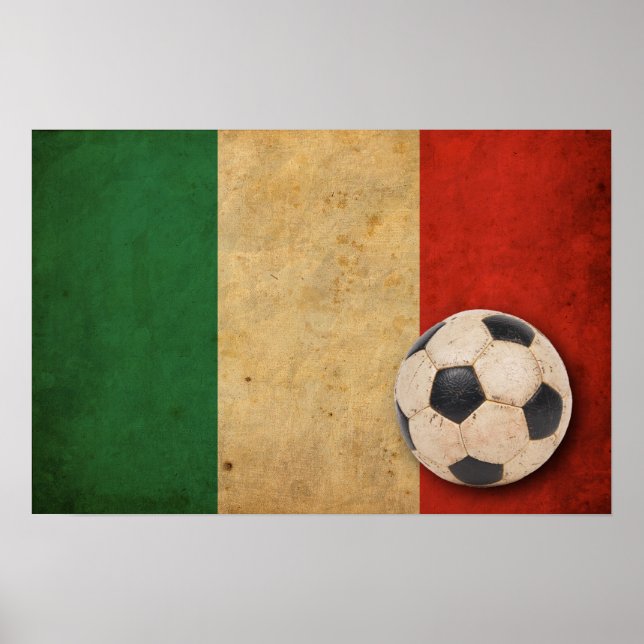 Vintage Italy Flag Poster (Front)