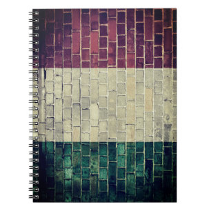Vintage Italy flag Spiral Notebook