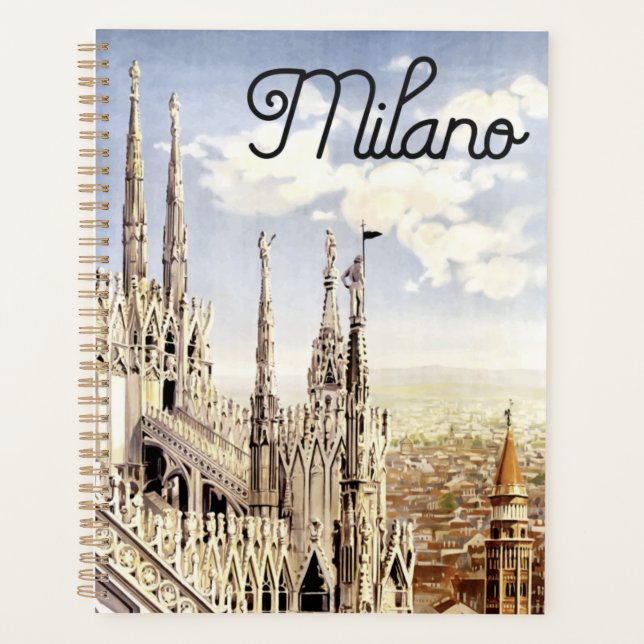 Vintage Italy Milan Planner (Front)