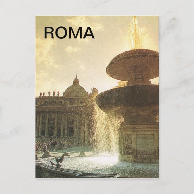 Vintage Italy, Rome, Vatican, St Peter's Postcard (Front)