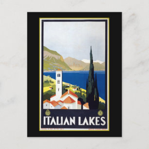 Vintage Italy Travel Advertisement Postcard