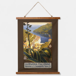 Vintage Italy Travel Hanging Tapestry