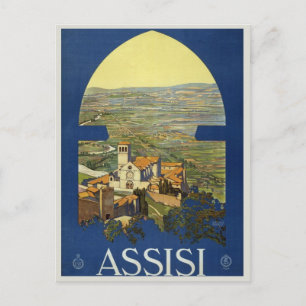 Vintage Italy Travel Poster Postcard