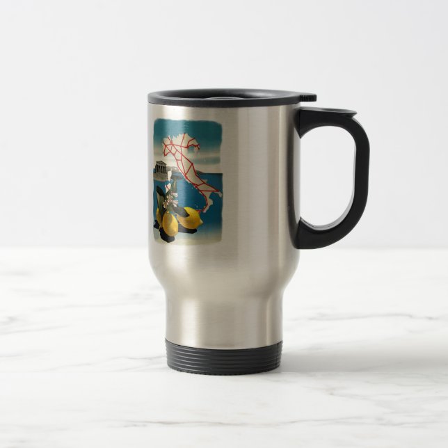 Vintage Italy Travel Travel Mug (Right)