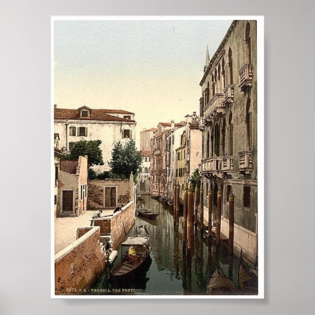 Vintage Italy Venice Poster (Front)