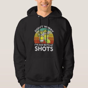 Vintage Its Cool Ive Had Both My Shots Vaccination Hoodie