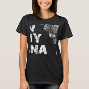 Vintage It's In My DNA Armenia Outline Map Armenia T-Shirt