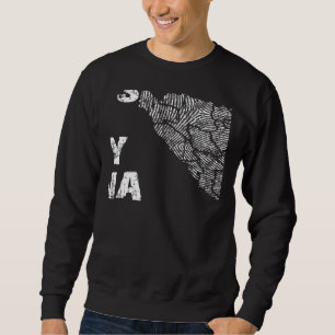 Vintage Its In My DNA Brazil Map Fingerprint Brazi Sweatshirt