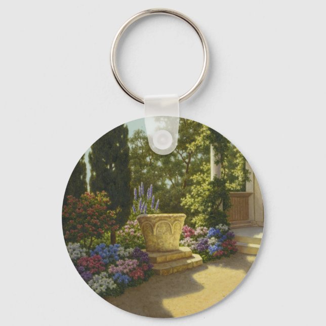 Vintage Ivan Choultse Jardin Villa Cypris       Key Ring (Front)