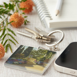 Vintage Ivan Choultse Jardin Villa Cypris Key Ring