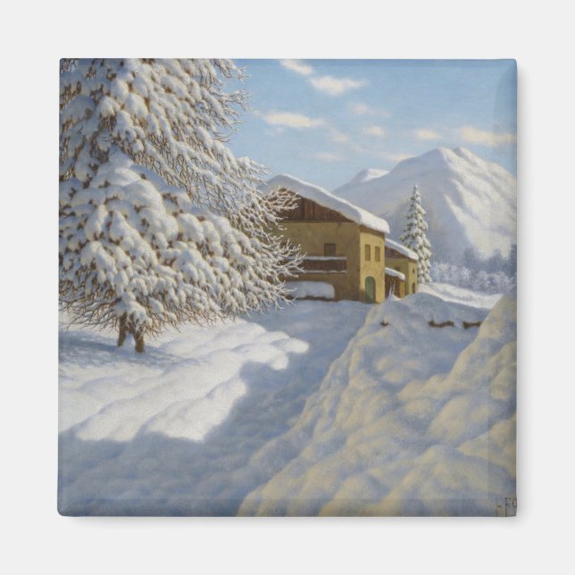 Vintage Ivan Choultse Winter Landscape      Magnet (Front)
