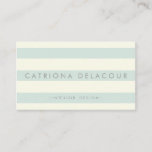 Vintage Ivory and Mint Green Stripes Pattern Business Card<br><div class="desc">Sleek,  simple and elegant business card with mint green and ivory stripes background. This business card is perfect for interior designers,  wedding planners or any other occupations.</div>