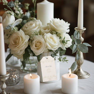 Vintage Ivory Book New Chapter Begins Shower Gift Tags