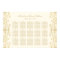 Vintage Ivory Gold Scrollwork Seating Chart