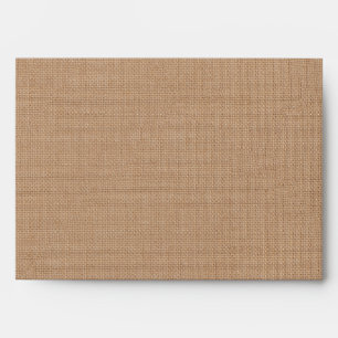 Vintage Ivory Lace and Medium Burlap Envelope
