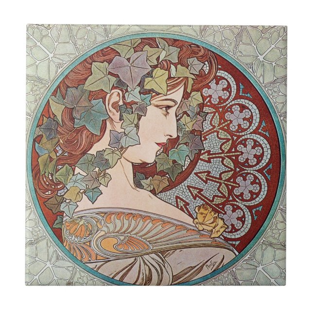 Vintage Ivy Goddess Tile (Front)