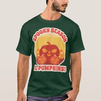 Vintage Jack O Lanterns Spooky Season Lil Pumpkins T-Shirt