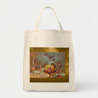 Vintage Jack o'Lantern with Witches Tote Bag
