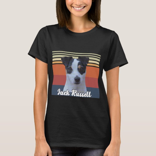 Vintage Jack Russell Dog Tshirt -Jack Russell Mum  (Front)
