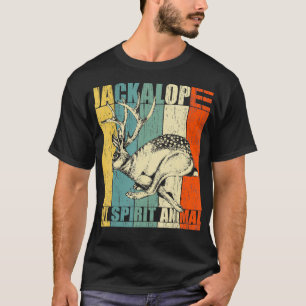 Vintage Jackalope My Spirit Animal Gift Idea T-Shirt