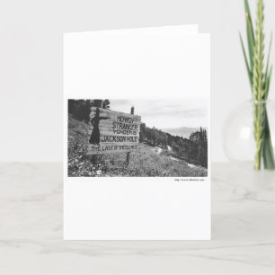 Vintage Jackson Hole Card