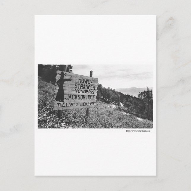 Vintage Jackson Hole Postcard (Front)