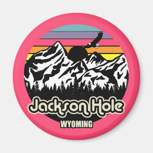 Vintage Jackson Hole Wyoming Magnet