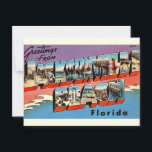 Vintage Jacksonville Beach Florida Postcard<br><div class="desc">A vintage postcard for Jacksonville Beach,  Florida repurposed!</div>