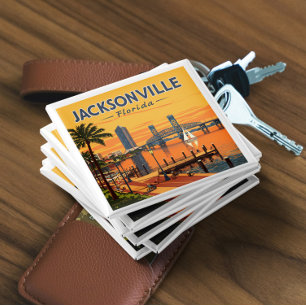 Vintage Jacksonville Florida Magnet
