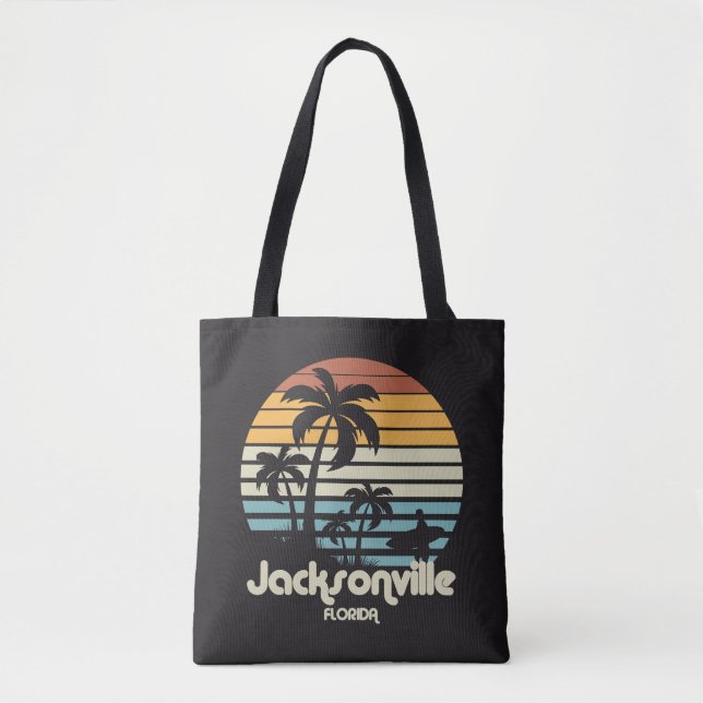 Vintage Jacksonville Florida Tote Bag (Front)