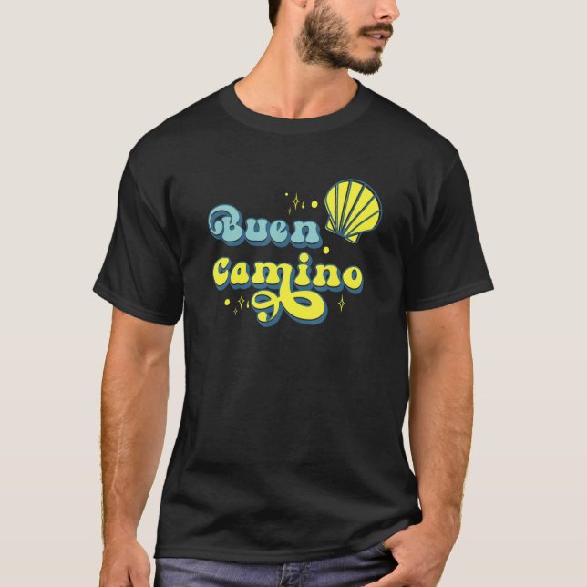 Vintage Jakobsweg Buen Camino  Pilgrim Salute    T-Shirt (Front)