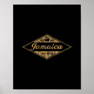 Vintage Jamaica Est 1962 Mens Outfit Jamaica Retro Poster