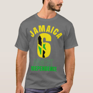 Vintage Jamaica Flag 6 August Independence Day Jam T-Shirt