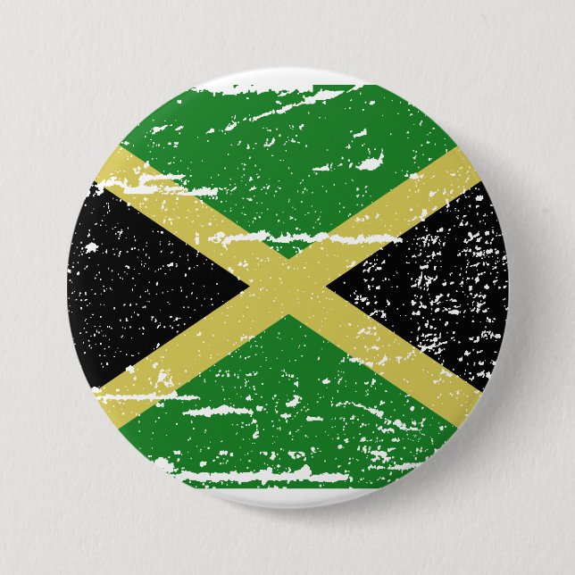 Vintage Jamaica Flag 7.5 Cm Round Badge (Front)