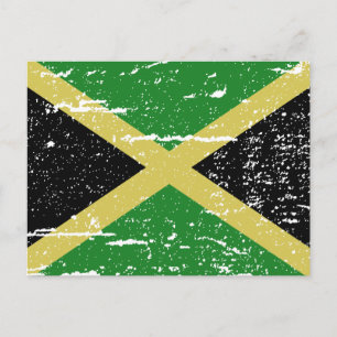 Vintage Jamaica Flag Postcard