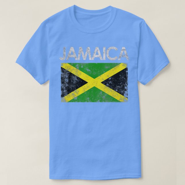 Vintage Jamaica Jamaican Flag Pride Gift  T-Shirt (Design Front)